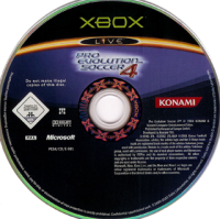 Pro Evolution Soccer 4 PAL Xbox PAL box art
